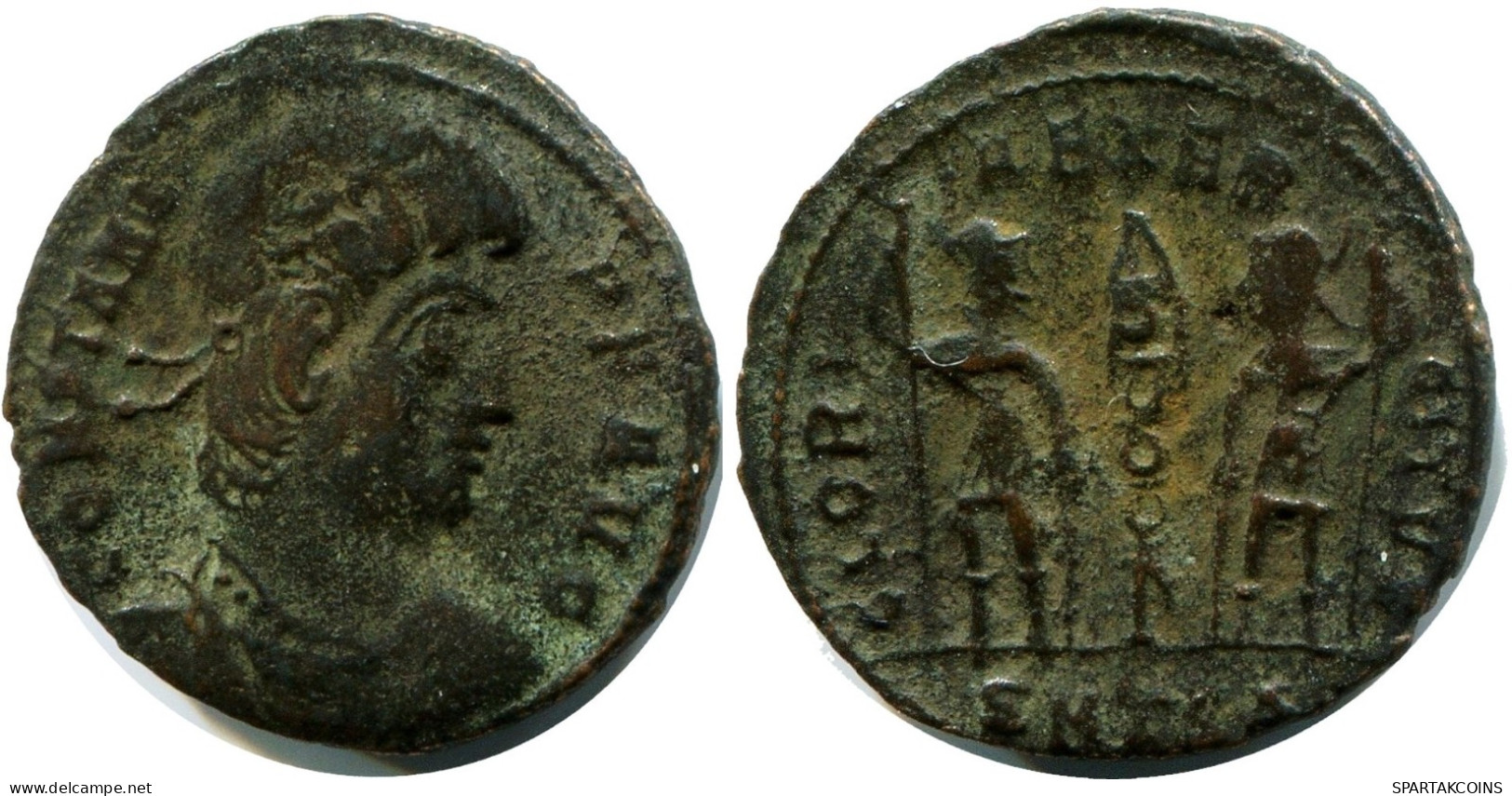CONSTANS MINTED IN THESSALONICA FROM THE ROYAL ONTARIO MUSEUM #ANC11869.14.E.A - The Christian Empire (307 AD To 363 AD)