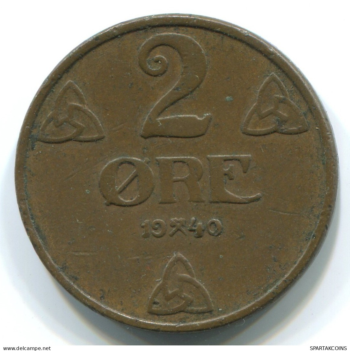 2 ORE 1940NORUEGA NORWAY Moneda #WW1041.E.A - Norwegen