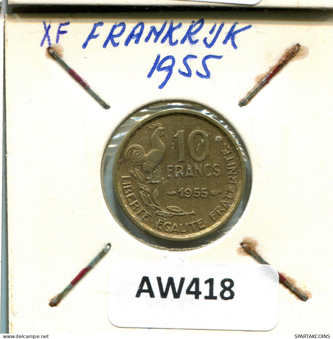 10 FRANCS 1955 FRANCE Pièce #AW418.F.A - 10 Francs