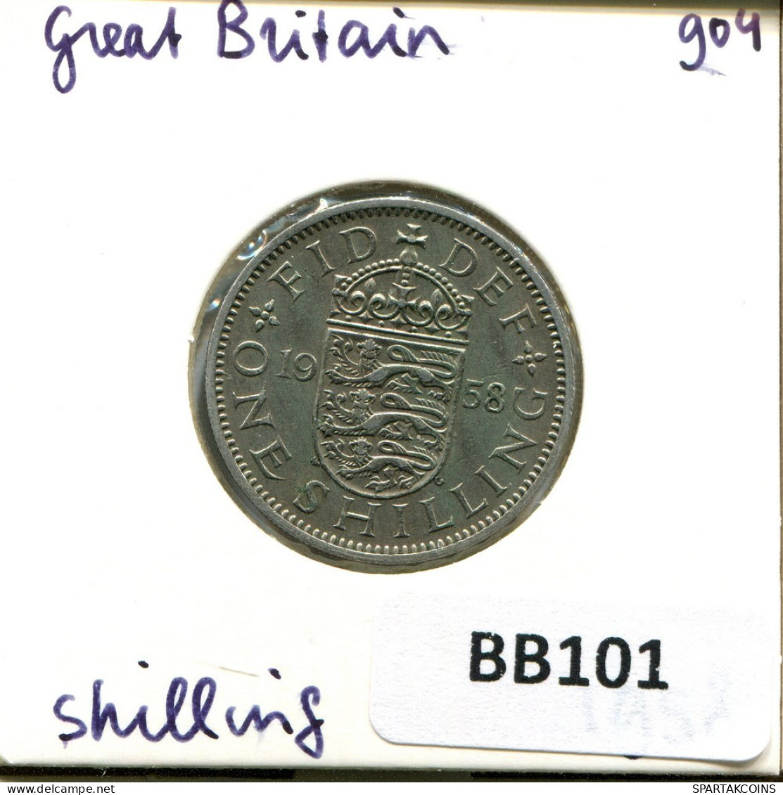 SHILLING 1958 UK GBAN BRETAÑA GREAT BRITAIN Moneda #BB101.E.A - I. 1 Shilling