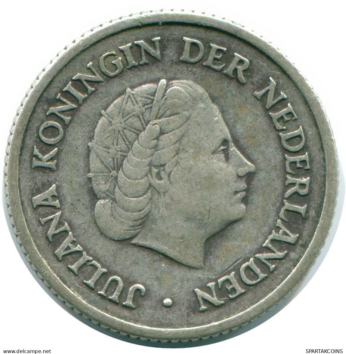 1/4 GULDEN 1957 ANTILLAS NEERLANDESAS PLATA Colonial Moneda #NL10995.4.E.A - Antilles Néerlandaises