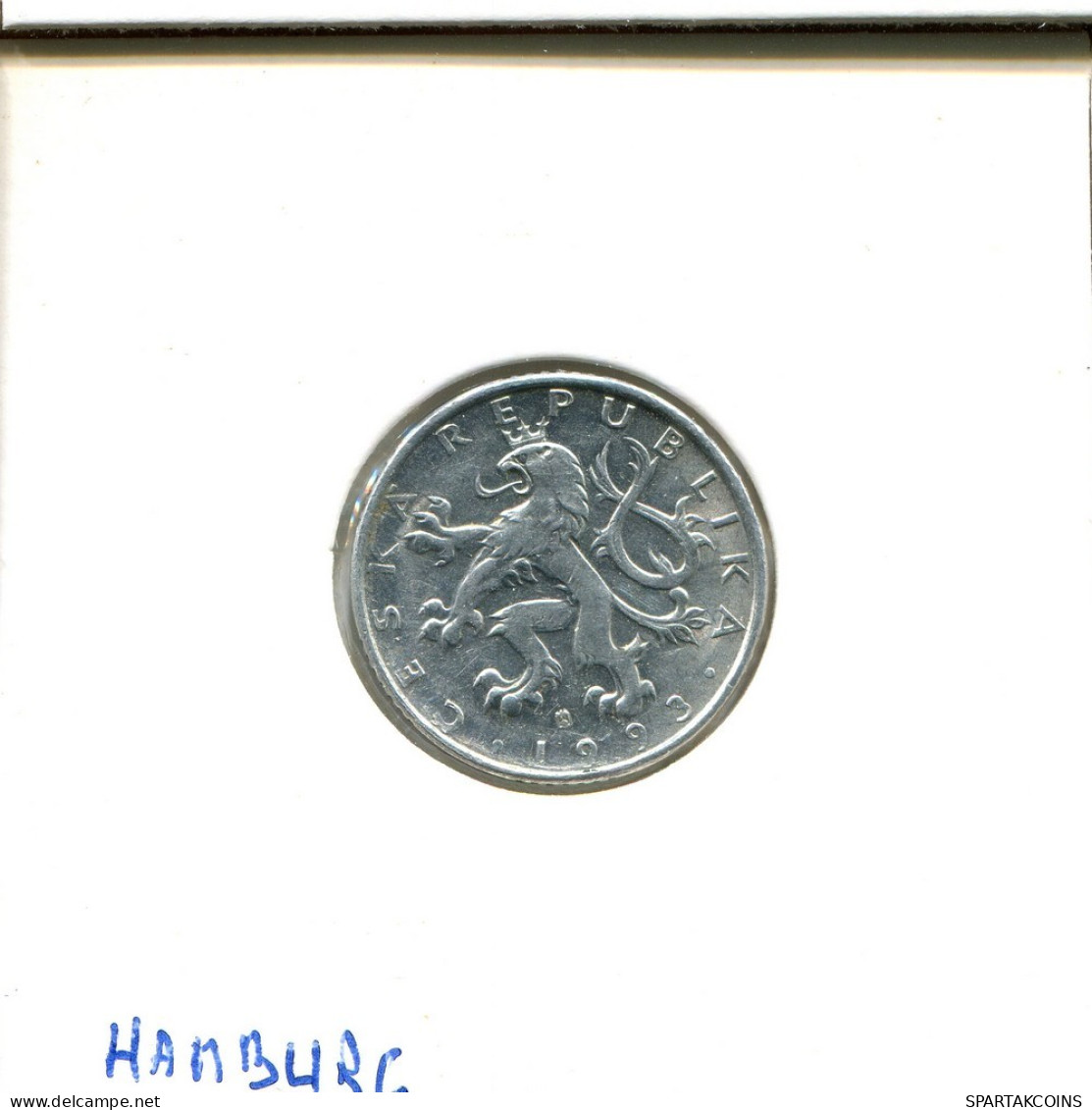 50 HALERU 1993 REPÚBLICA CHECA CZECH REPUBLIC Moneda #AT009.E.A - Tchéquie