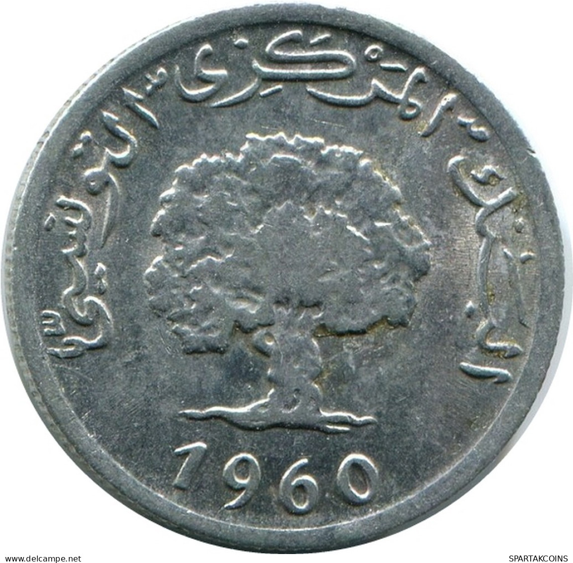 1 MILLIEME 1960 TUNISIE TUNISIA Pièce #AR234.F.A - Tunesië
