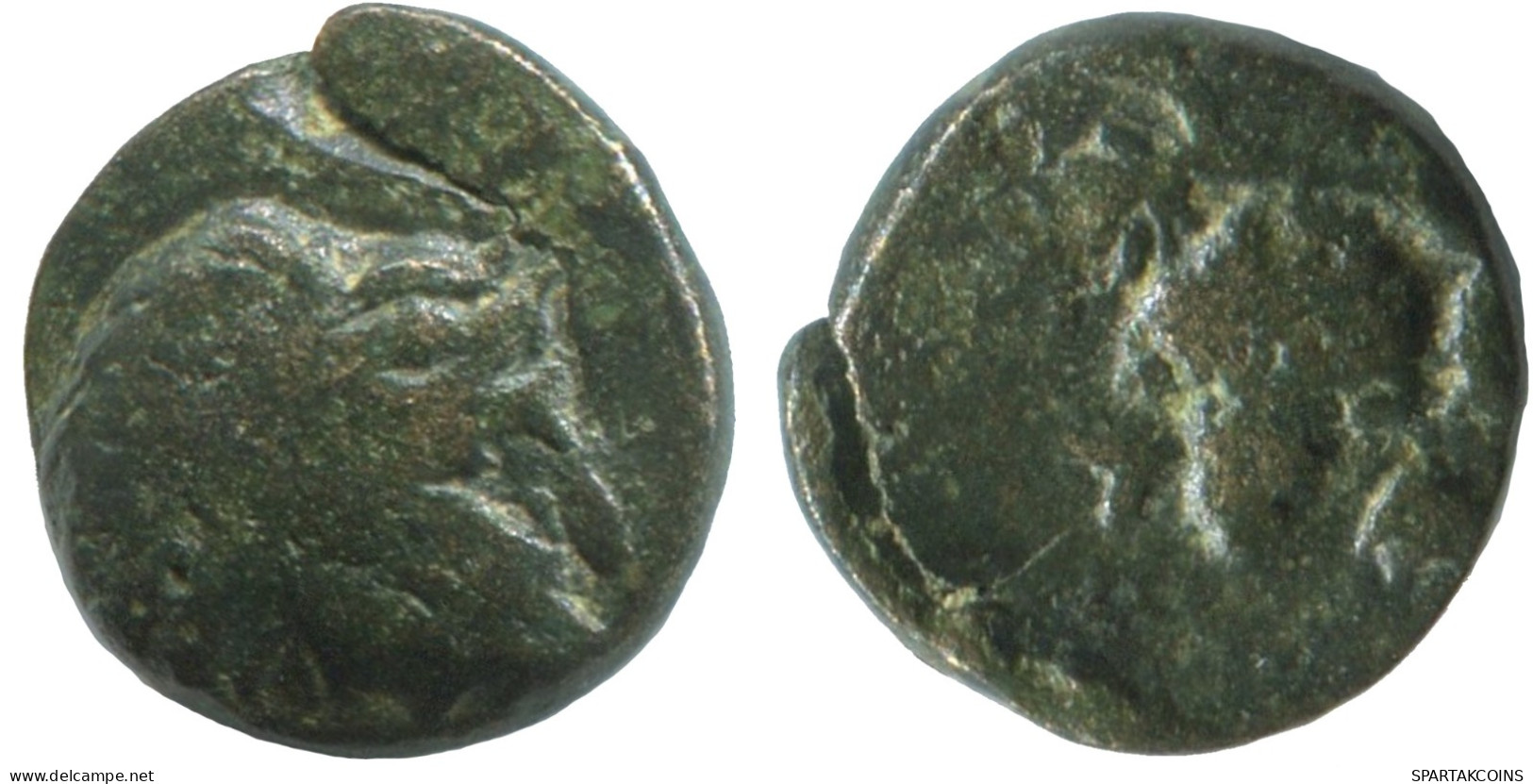 OWL Ancient Authentic GREEK Coin 1g/10mm #SAV1404.11.U.A - Griegas