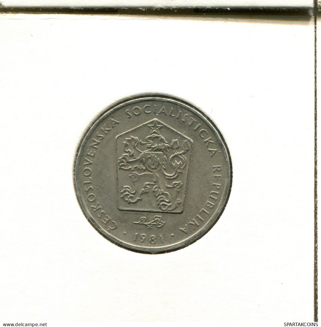 2 KORUN 1981 CHECOSLOVAQUIA CZECHOESLOVAQUIA SLOVAKIA Moneda #AS977.E.A - Cecoslovacchia