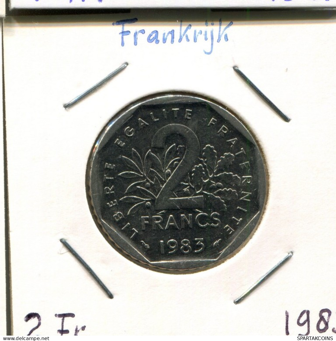 2 FRANCS 1983 FRANKREICH FRANCE Semeuse Französisch Münze #AM358.D.A - 2 Francs