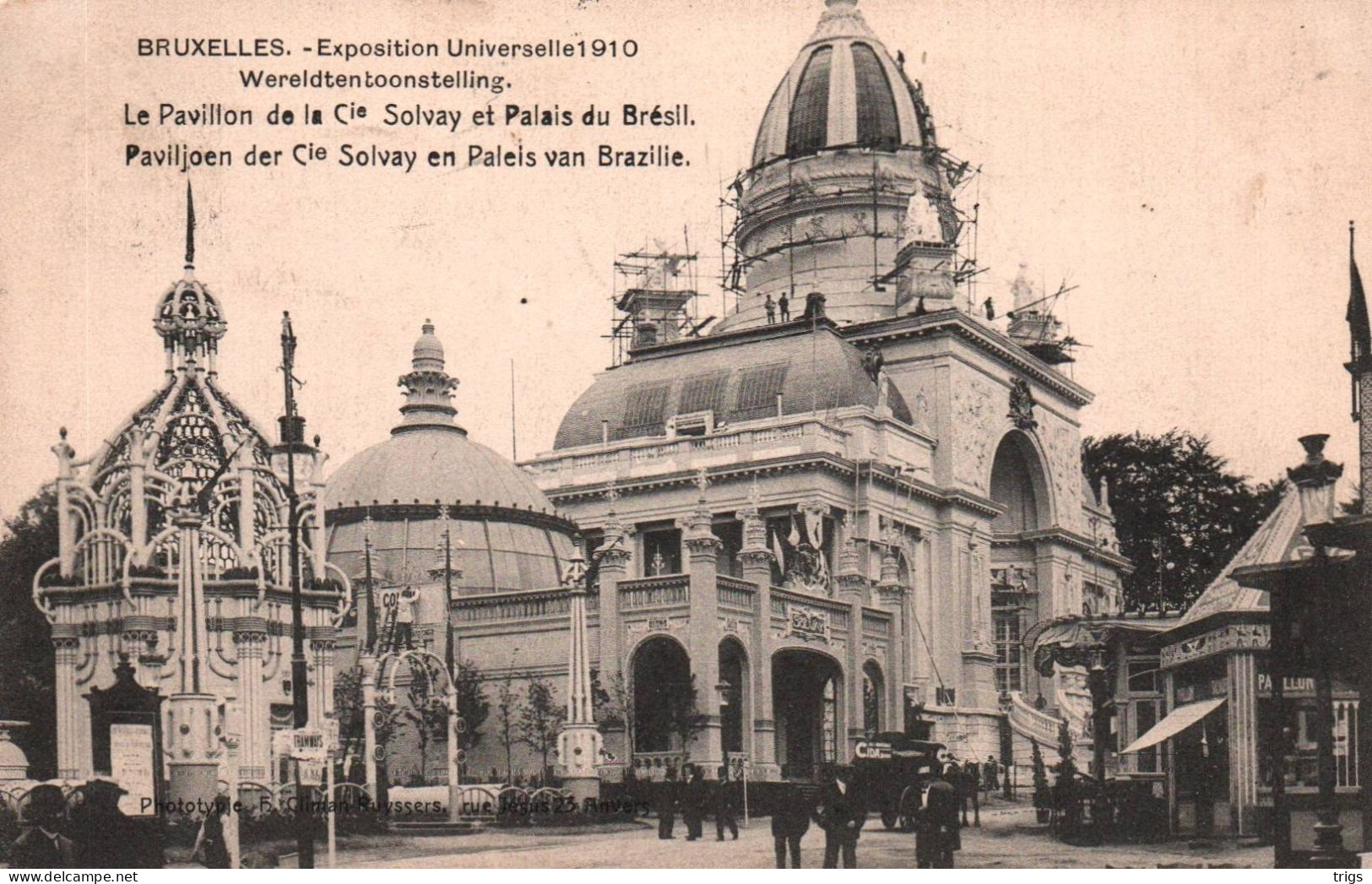 Brussel (Wereldtentoonstelling Van 1910) - Paviljoen Der Cie Solvay En Paleis Van Brazilie - Wereldtentoonstellingen