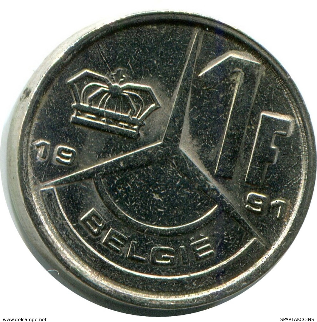 1 FRANC 1991 DUTCH Text BELGIEN BELGIUM Münze #AZ358.D.A - 1 Franc