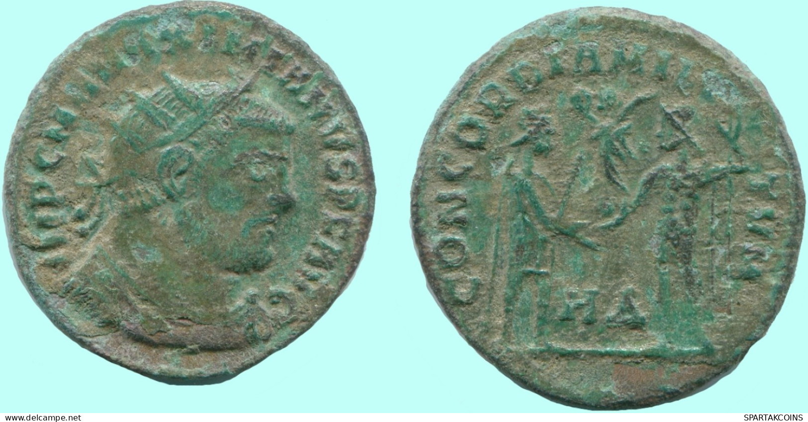 MAXIMIANUS HERACLEA Mint AD 295-296 JUPITER & VICTORY 3.0g/20mm #ANC13058.17.E.A - La Tetrarchía Y Constantino I El Magno (284 / 307)
