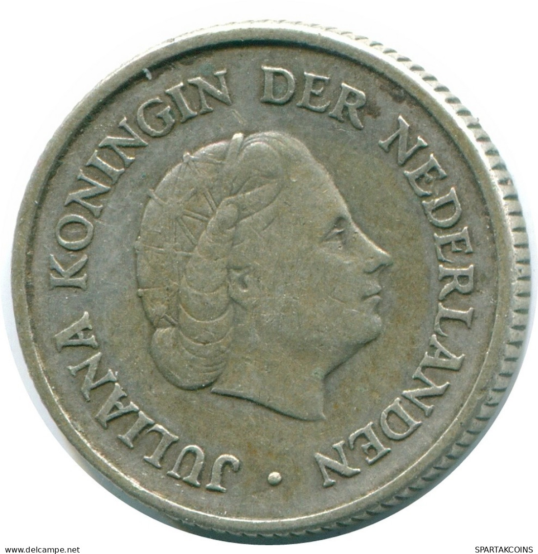 1/4 GULDEN 1962 ANTILLAS NEERLANDESAS PLATA Colonial Moneda #NL11127.4.E.A - Netherlands Antilles