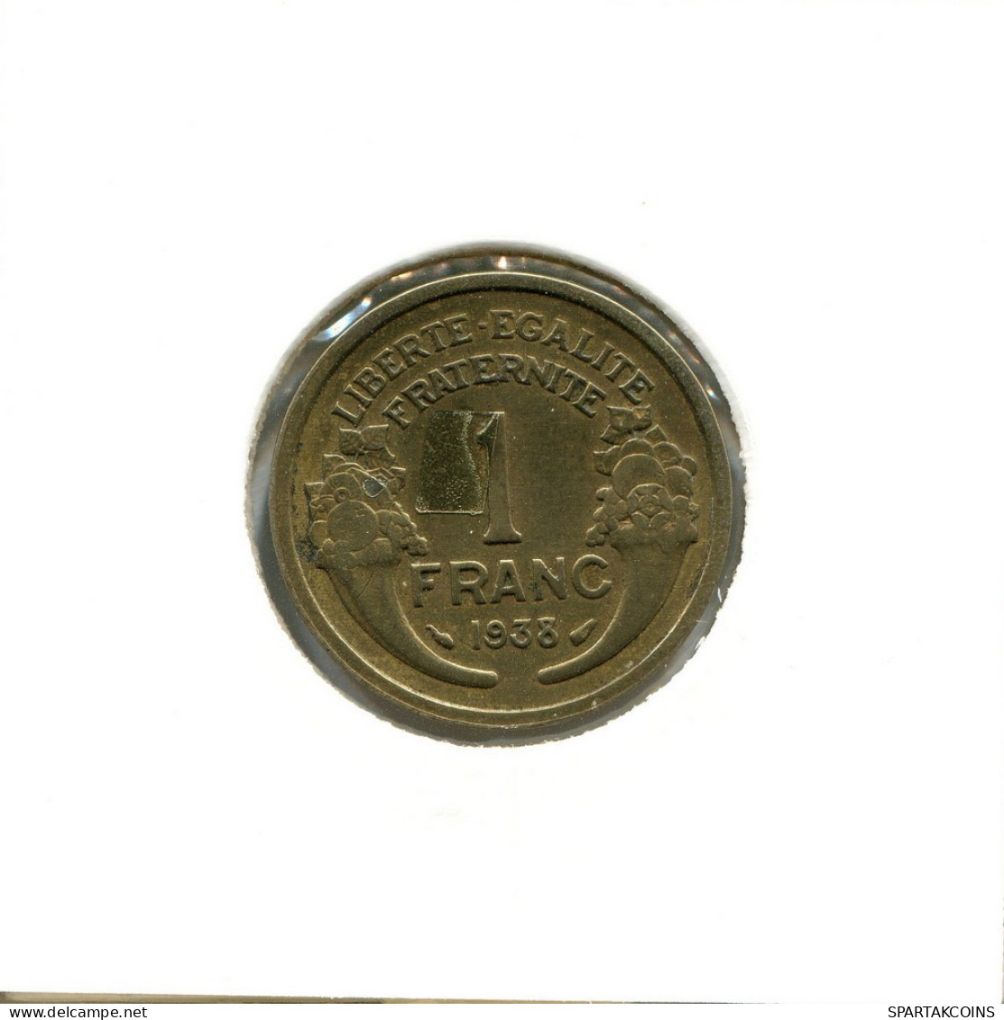 1 FRANC 1938 FRANCE Coin #BB564.U.A - 1 Franc