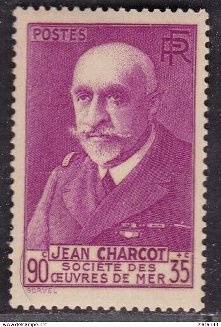 JEAN CHARCOT YT N°377A 90c + 35c Lilas-Rose NEUF** - Nuevos