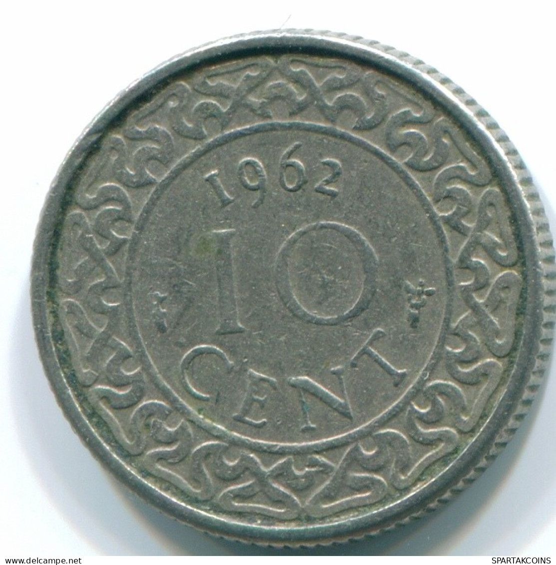 10 CENTS 1962 SURINAME Netherlands Nickel Colonial Coin #S13185.U.A - Suriname 1975 - ...