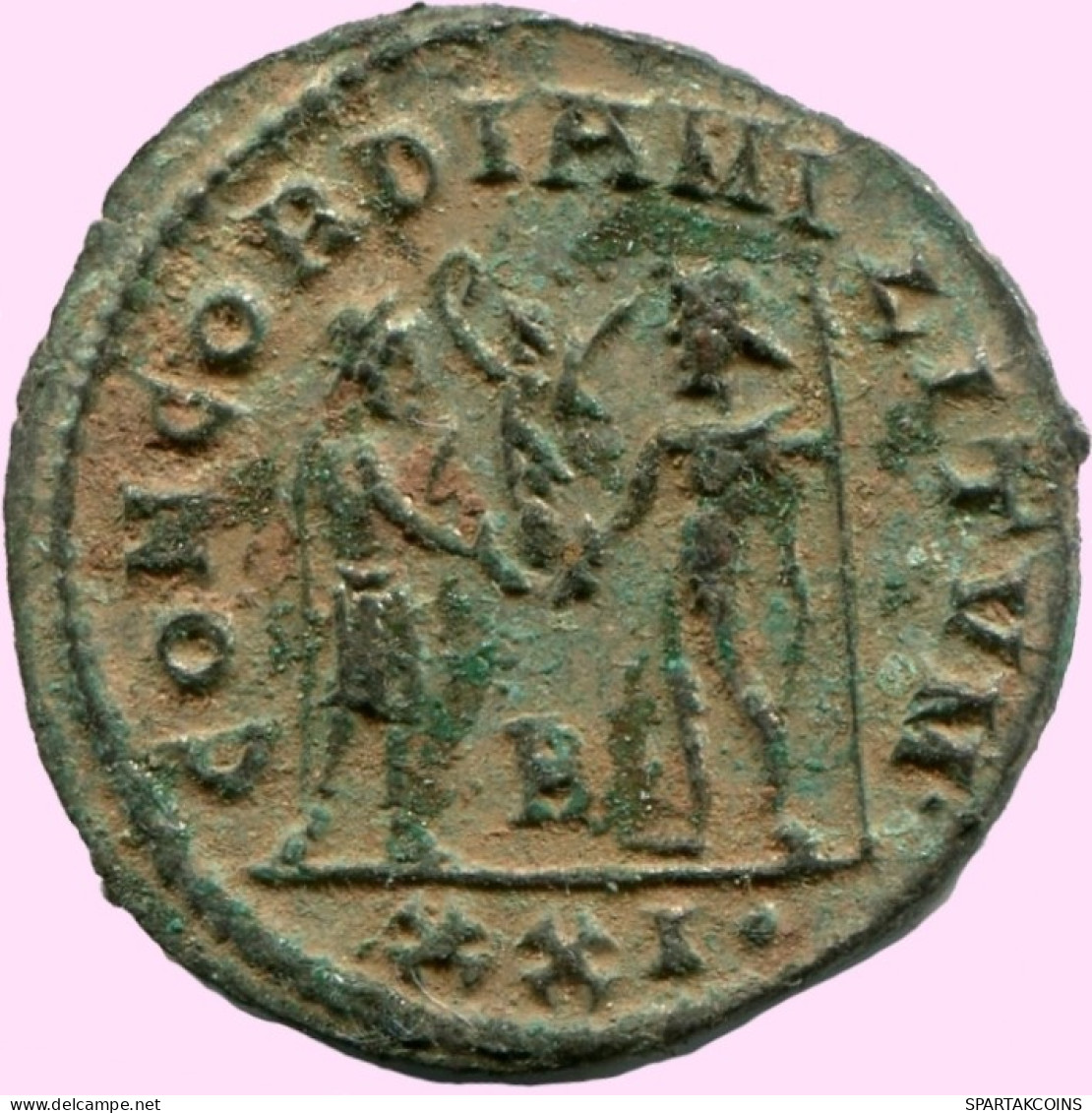 DIOCLETIAN ANTONINIANUS CYZICUS CONCORDIAMILITVM B/XXI RIC306A #ANC12189.43.E.A - The Tetrarchy (284 AD Tot 307 AD)