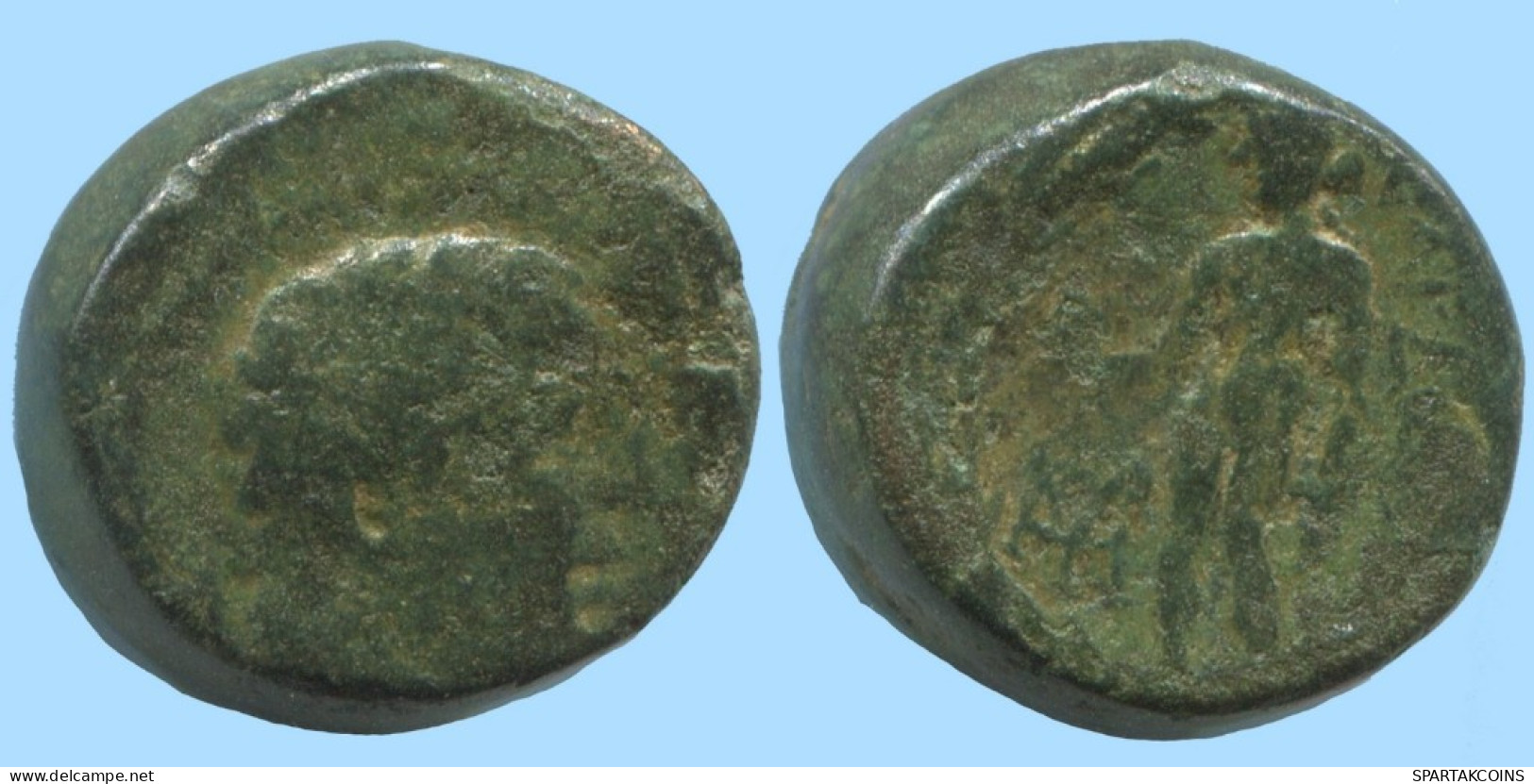 Auténtico ORIGINAL GRIEGO ANTIGUO Moneda 6.9g/15mm #AF987.12.E.A - Griechische Münzen