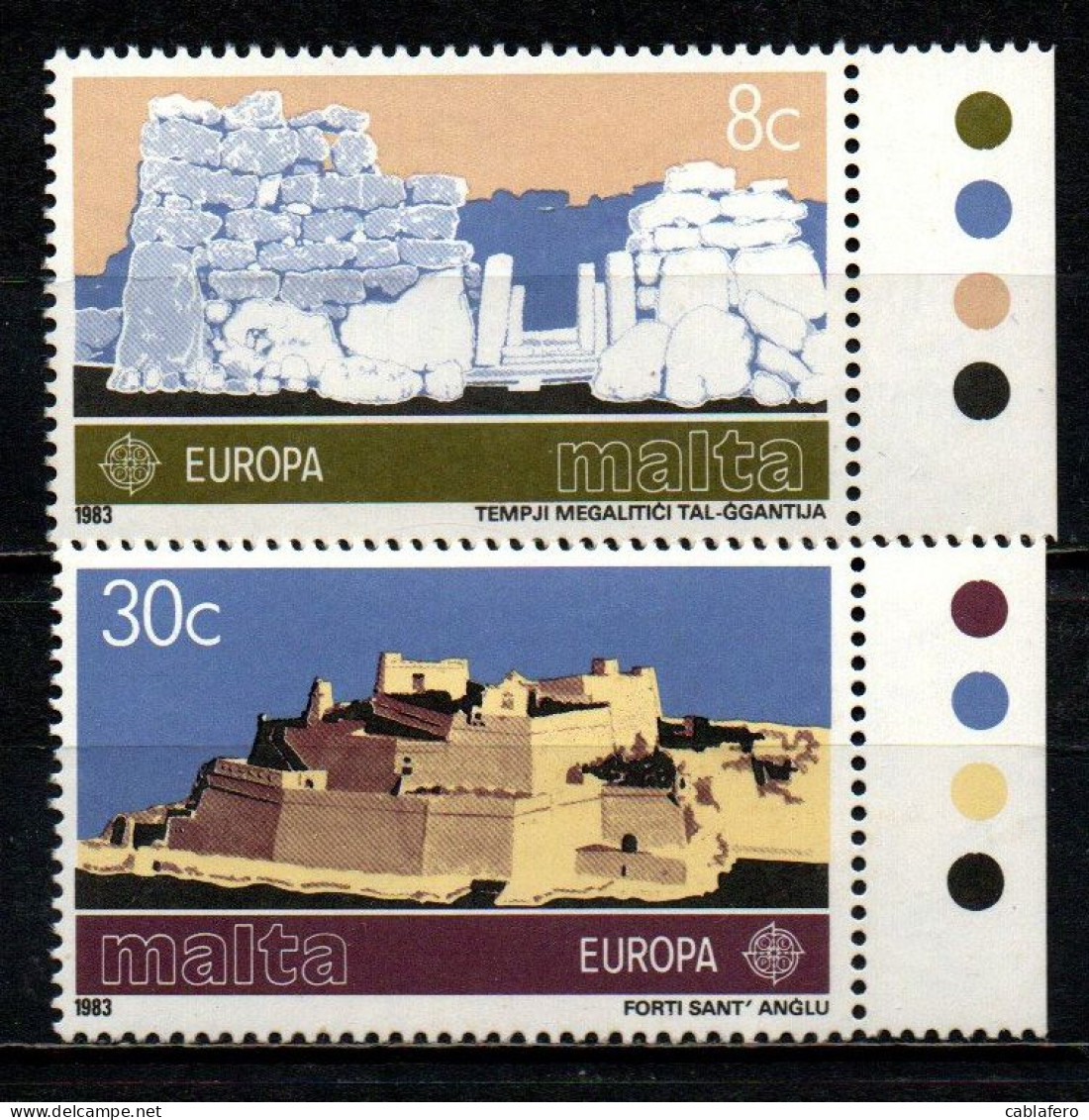 MALTA - 1983 - SERIE EUROPA UNITA: GRANDI OPERE DEL GENIO UMANO - MNH - Malte