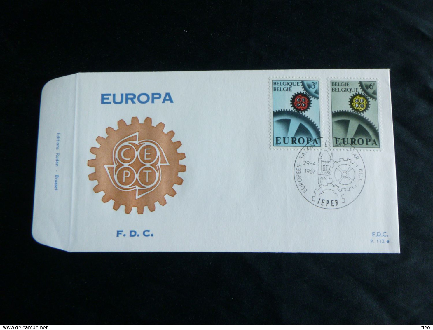 1967 1415 & 1416  FDC( Ieper ) : " EUROPA 1967 " - 1961-1970