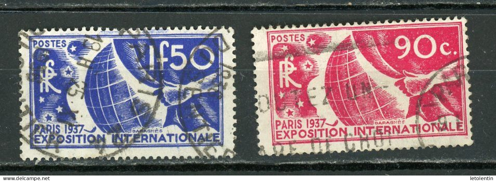 FRANCE - EXPO PARIS 1937 - N°Yt 326+327 Obli - Used Stamps