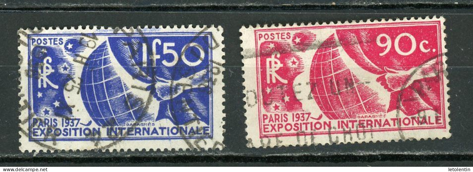 FRANCE - EXPO PARIS 1937 - N°Yt 326+327 Obli - Gebruikt