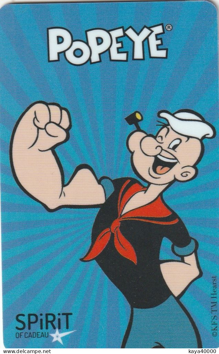 ## Carte  Cadeau ## Spirit POPEYE  ##    Gift Card, Giftcart, Carta Regalo, Cadeaukaart - Cartes Cadeaux