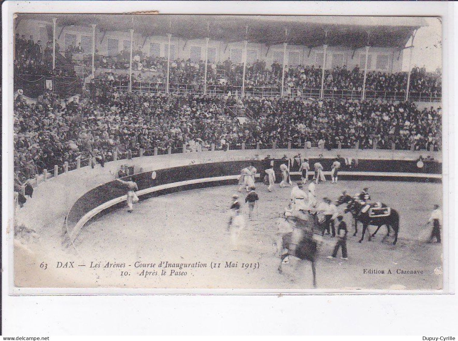 DAX: Les Arènes, Course D'inauguration 1913, Après Le Paseo - Très Bon état - Dax