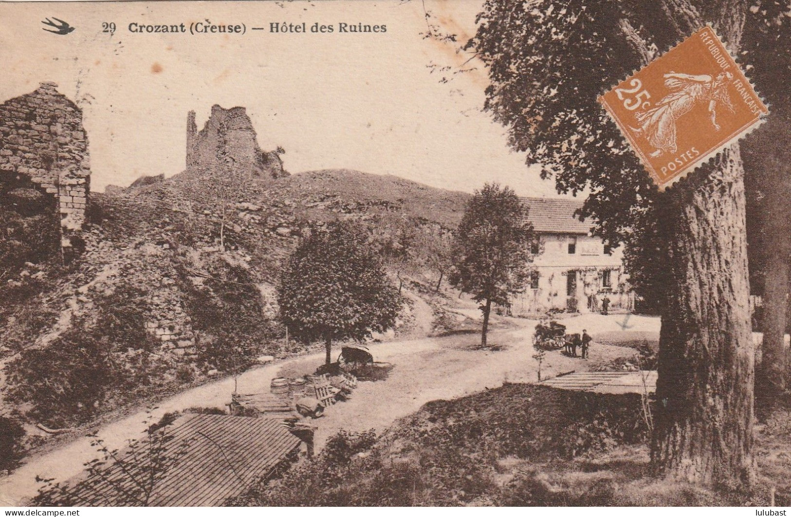 CROZANT : Hôtel Des Ruines. - Crozant