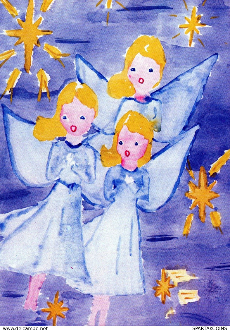 ANGEL CHRISTMAS Holidays Vintage Postcard CPSM #PAG928.A - Anges