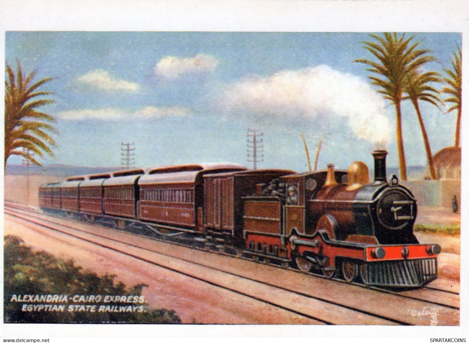 TREN TRANSPORTE Ferroviario Vintage Tarjeta Postal CPSM #PAA685.A - Eisenbahnen