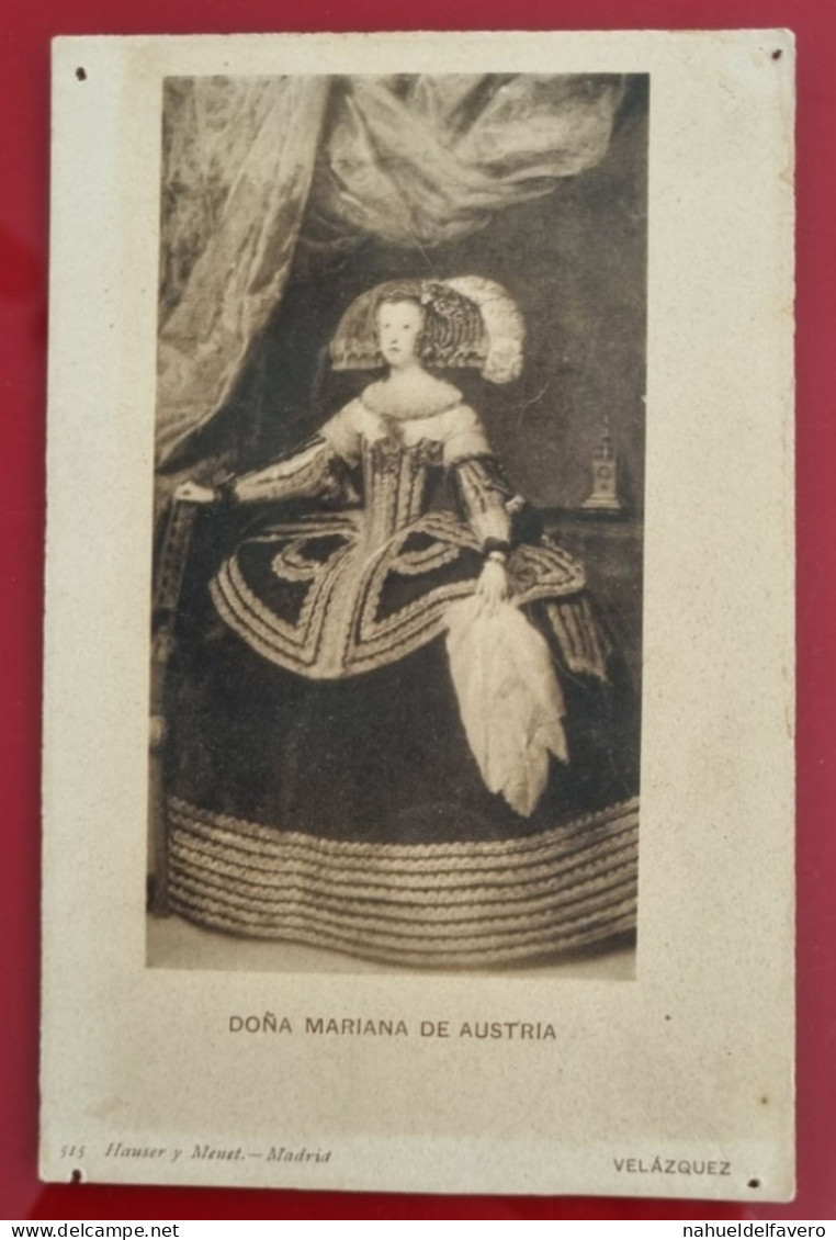 CPA Non Circulée - ART - ESPAÑA - VELAZQUEZ, - HAUSER Y MENET, Madrid - DOÑA MARIANA DE AUSTRIA - Peintures & Tableaux