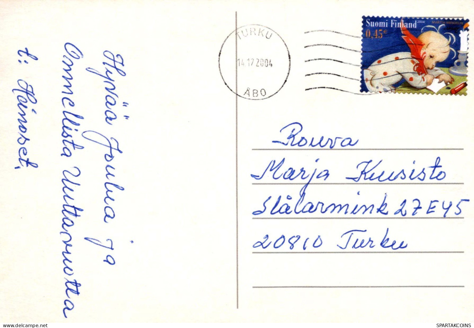 Feliz Año Navidad PÁJARO Vintage Tarjeta Postal CPSM #PAZ916.A - Nouvel An