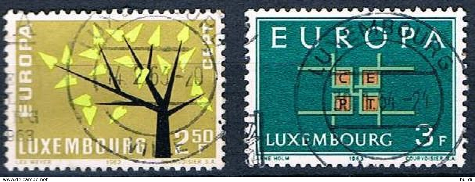 Luxemburg 11 Marken Europa CEPT 1962 Bis 1972 - Gebraucht