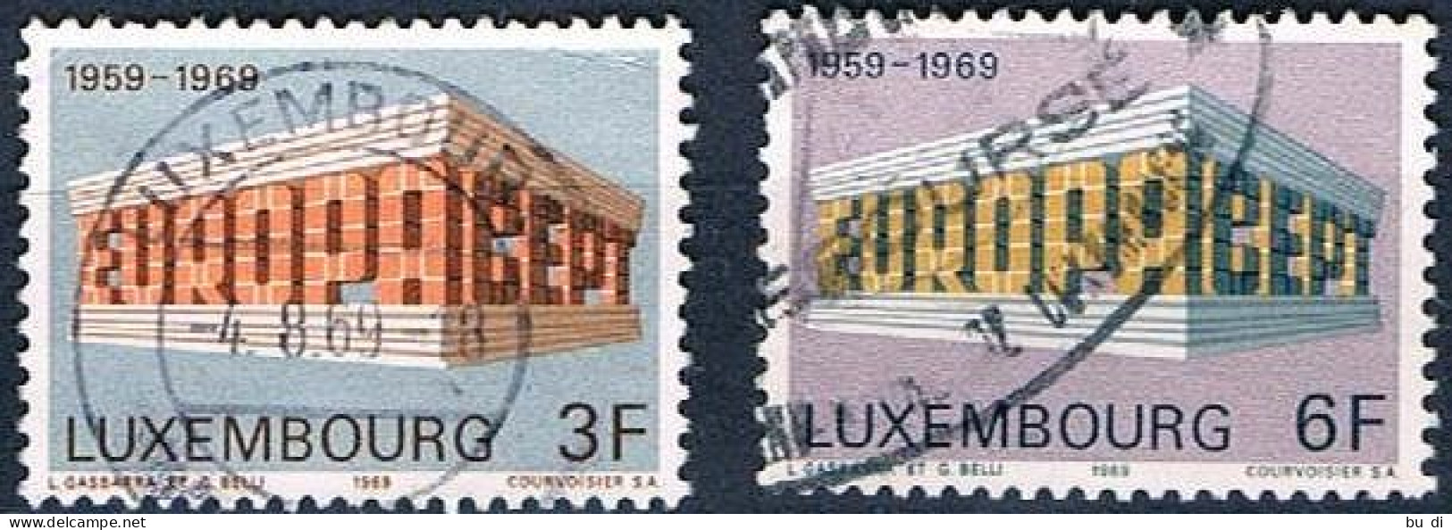 Luxemburg 11 Marken Europa CEPT 1962 Bis 1972 - Gebraucht