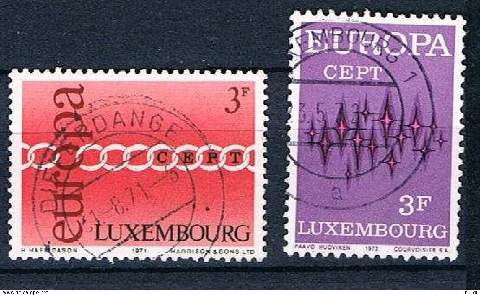 Luxemburg 11 Marken Europa CEPT 1962 Bis 1972 - Oblitérés