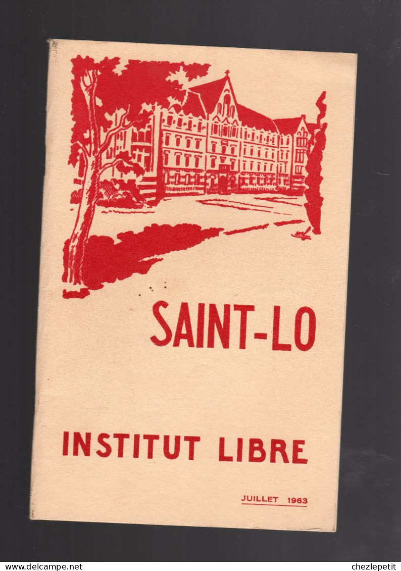 SAINT-LO INSTITUT LIBRE Bulletin Juillet 1963 Révérend Père Duprey - Normandie
