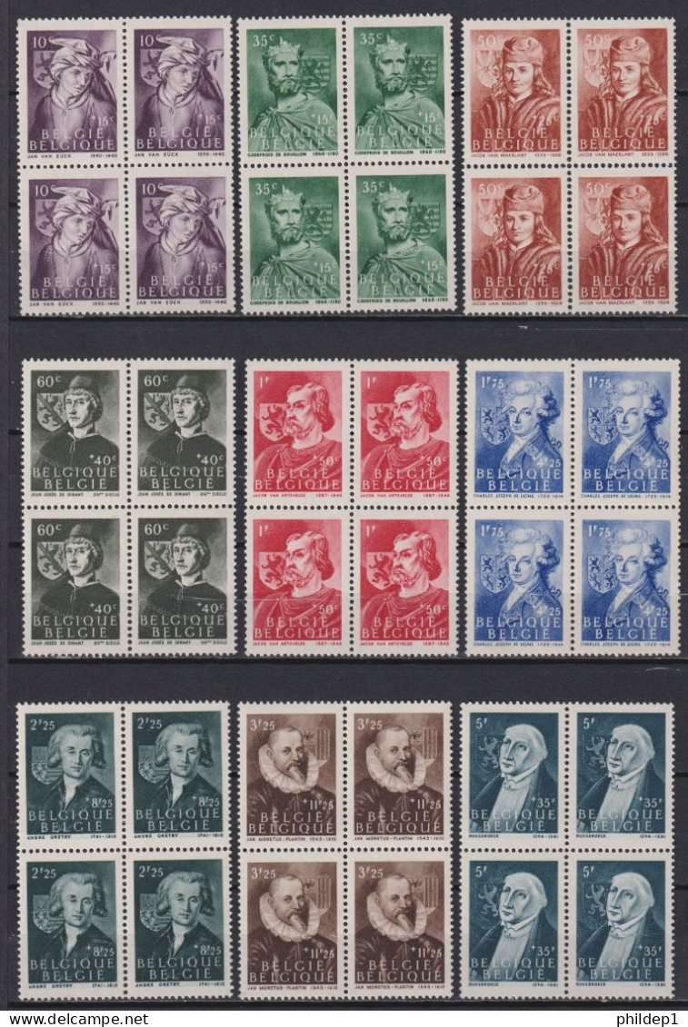Belgique: COB N° 661/69 X 4. **, MNH. TTB !!! - Unused Stamps