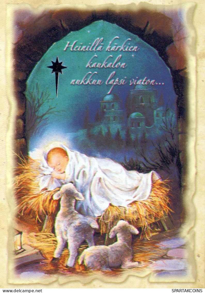 JÉSUS-CHRIST Bébé JÉSUS Noël Religion Vintage Carte Postale CPSM #PBP675.A - Jezus