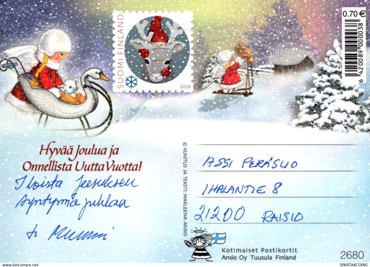 ENGEL Weihnachten Vintage Ansichtskarte Postkarte CPSM #PBP601.A - Anges