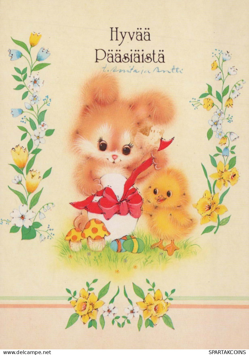 EASTER RABBIT Vintage Postcard CPSM #PBO416.A - Ostern
