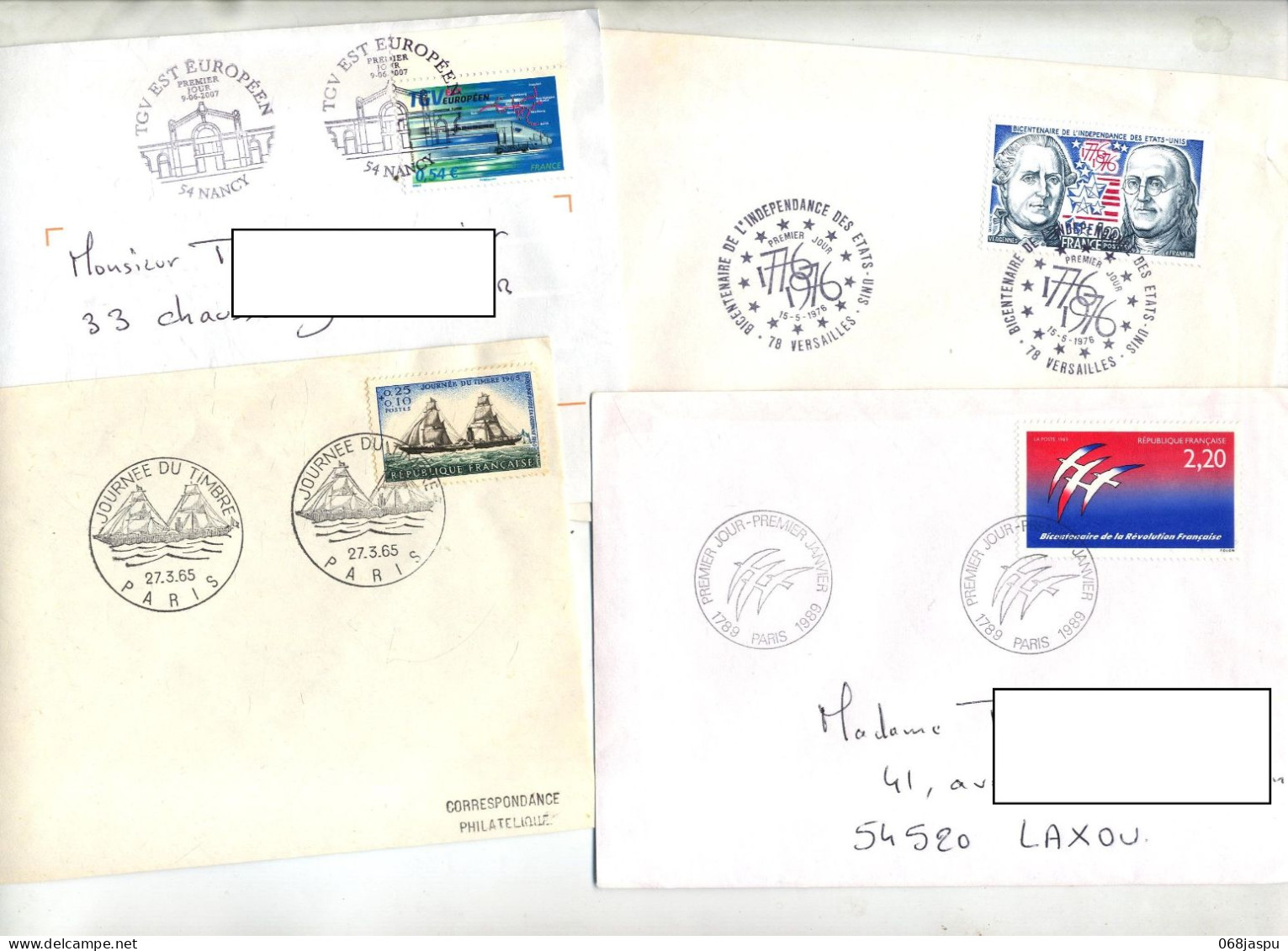 Lot  8 Lettre Fdc à Voir - Ohne Zuordnung