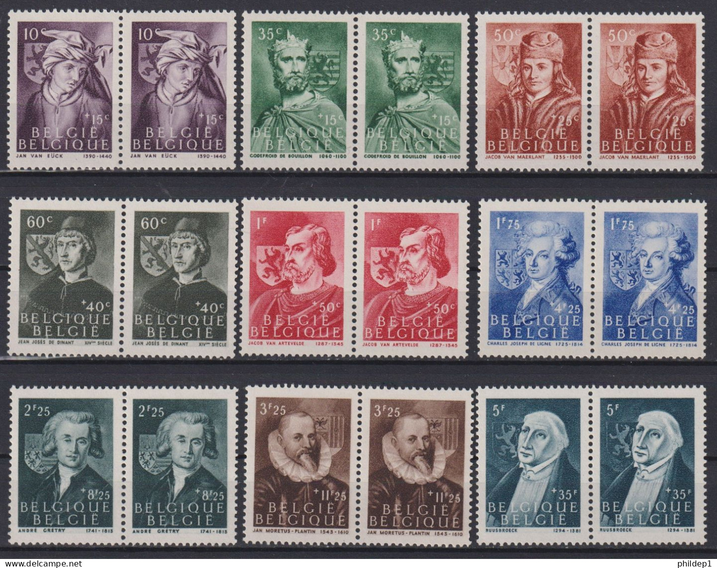 Belgique: COB N° 661/69 X 2. **, MNH. TTB !!! - Unused Stamps