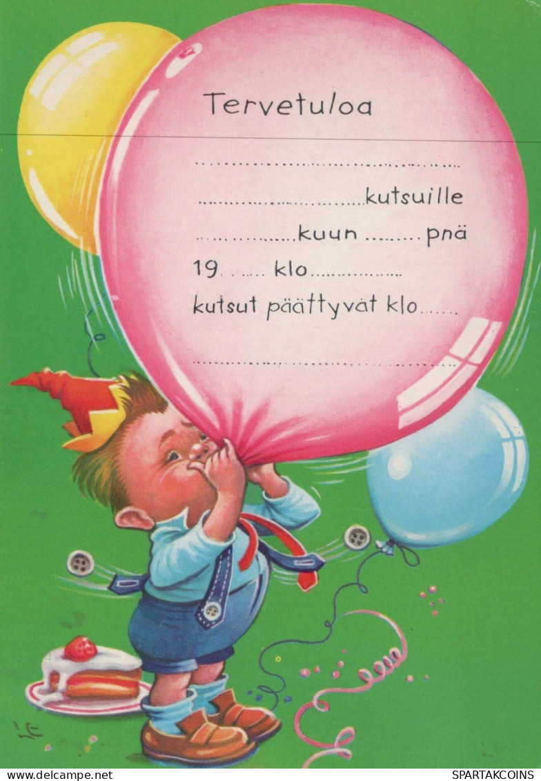 CHILDREN HUMOUR Vintage Postcard CPSM #PBV203.A - Humorvolle Karten