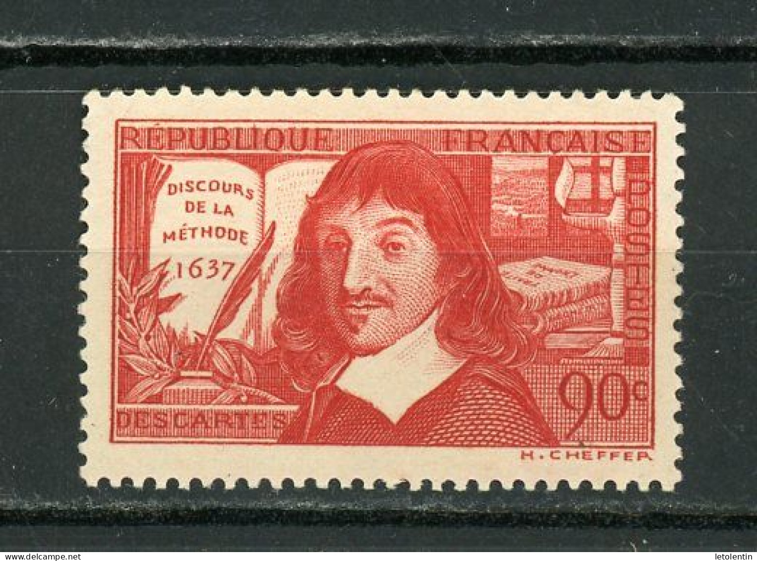 FRANCE - DESCARTE - N° Yvert 342 Obli. - Used Stamps