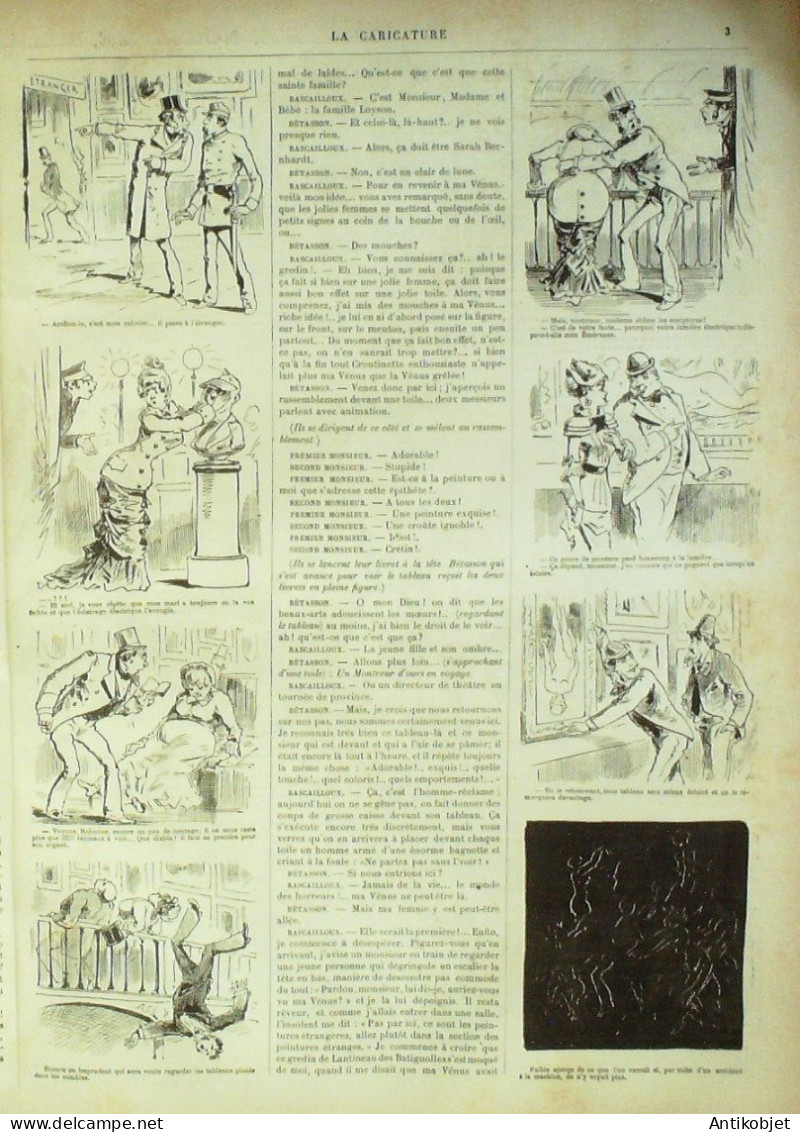 La Caricature 1880 N°  22 Salon Nocturne Draner Robida - Zeitschriften - Vor 1900