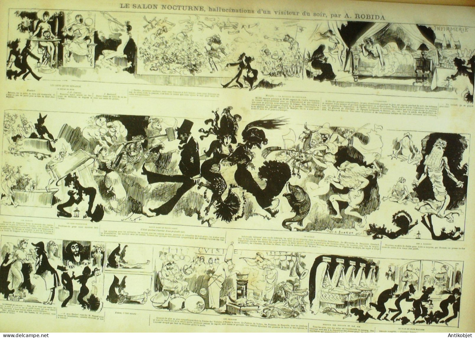 La Caricature 1880 N°  22 Salon Nocturne Draner Robida - Zeitschriften - Vor 1900