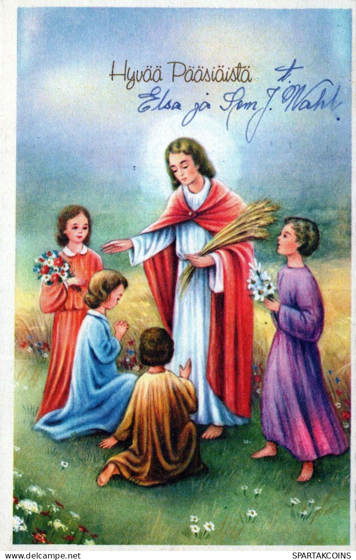 JESUS CHRIST Christianity Religion Vintage Postcard CPA #PKE146.A - Jésus