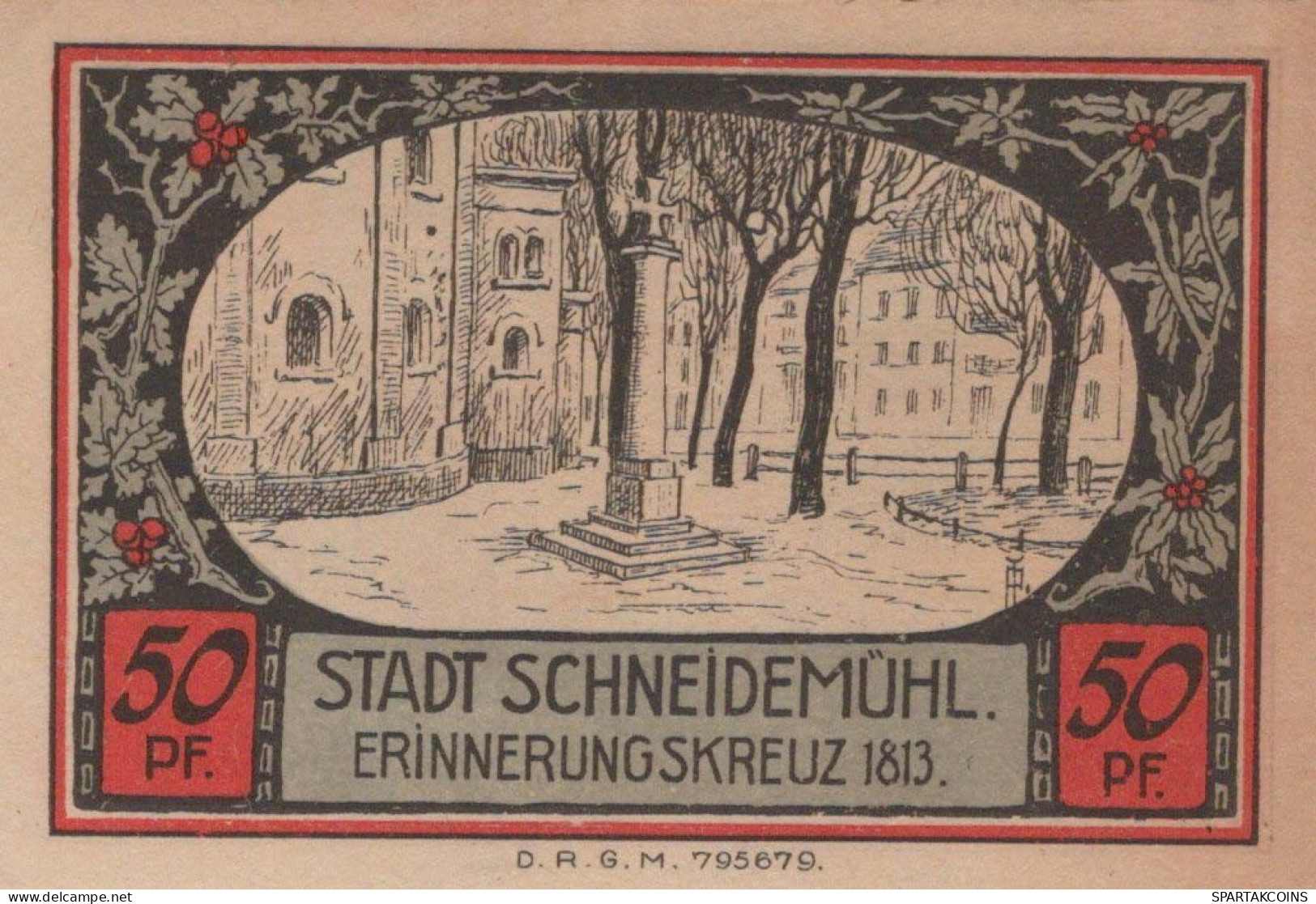 50 PFENNIG 1914-1924 Stadt SCHNEIDEMÜHL Posen UNC DEUTSCHLAND Notgeld #PD317 - [11] Emissions Locales