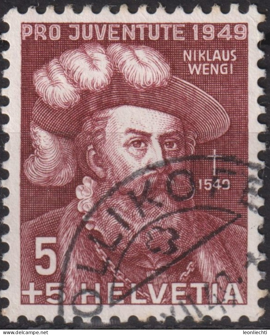 1949 Schweiz Pro Juventute ° Mi:CH 541, Yt:CH 493, Zum:CH J129, Niklaus Wengi - Used Stamps