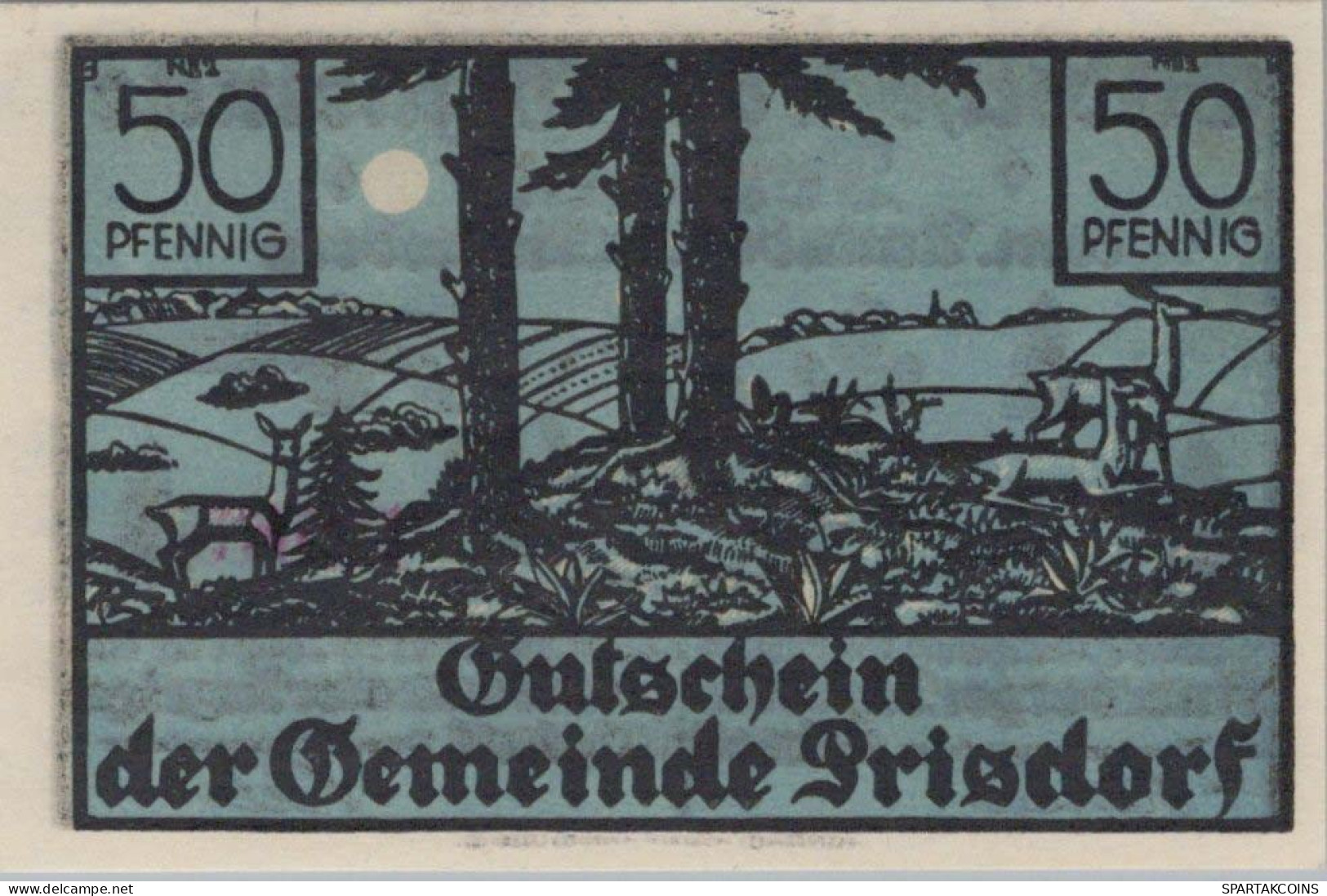 50 PFENNIG 1914-1924 Stadt Prisdorf Schleswig-Holstein UNC DEUTSCHLAND #PB759 - [11] Emissions Locales