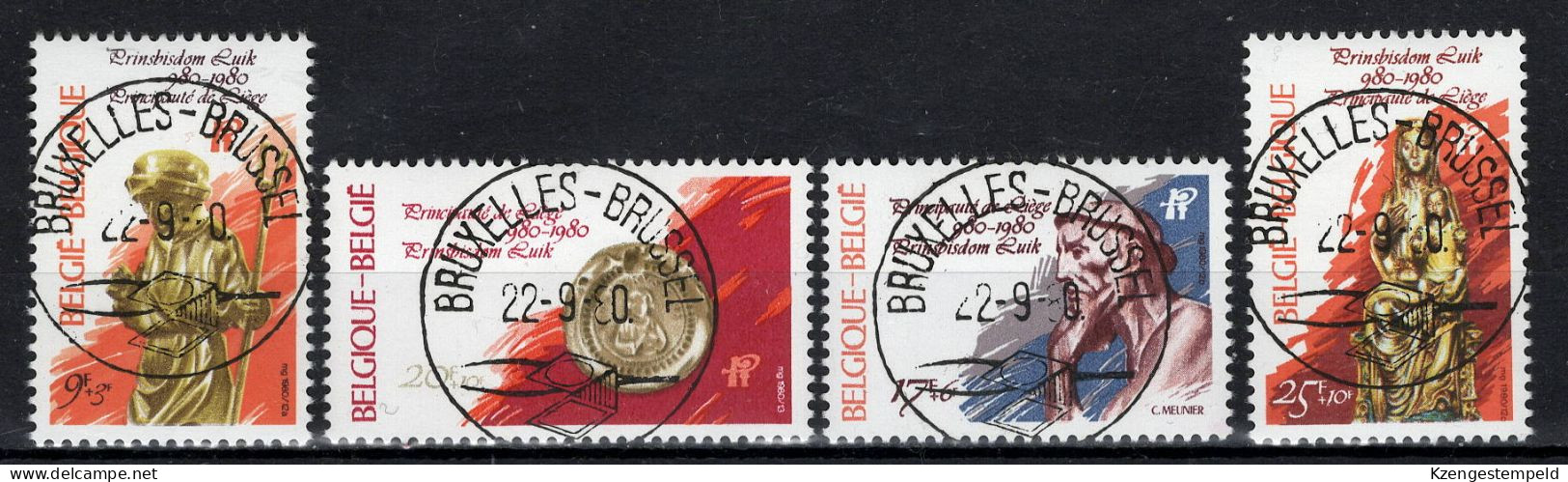 België: Cob 1987/1990  Gestempeld - Oblitérés