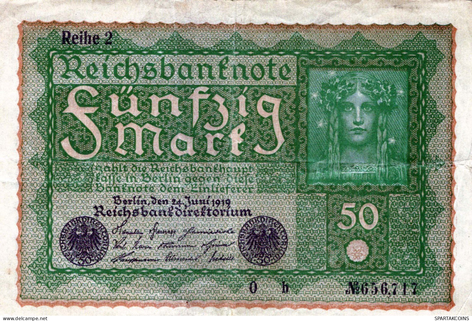 50 MARK 1919 Stadt BERLIN DEUTSCHLAND Papiergeld Banknote #PL073 - Lokale Ausgaben